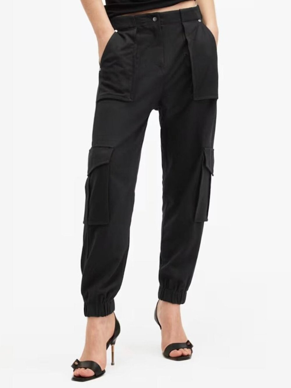 All Saints "Frieda" Lightweight Cargo Trousers - Size 10